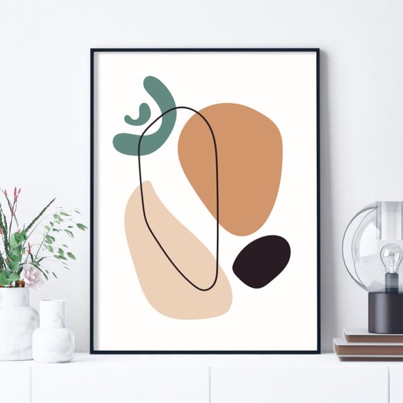 2/$35 Modern Minimalist Abstract Boho Wall Art Print Home Decor [No Frame] - Picture 3 of 6